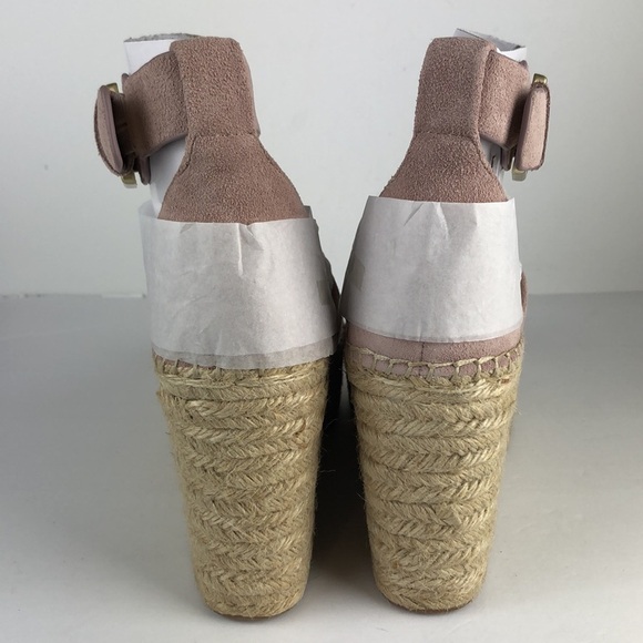NEW Marc Fisher Adalyn 5 Espadrille Peep Toe Wedges - Picture 6 of 12